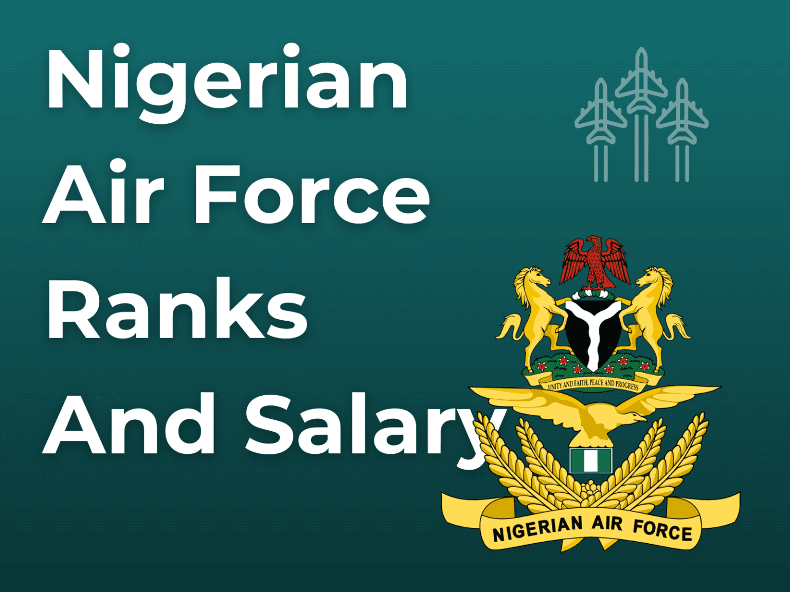 Nigerian Air Force Ranks And Salary In Nigerian Naira 2024